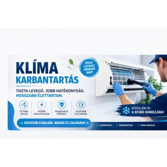 Szolgáltatás: 1 db splitklíma karbantartása