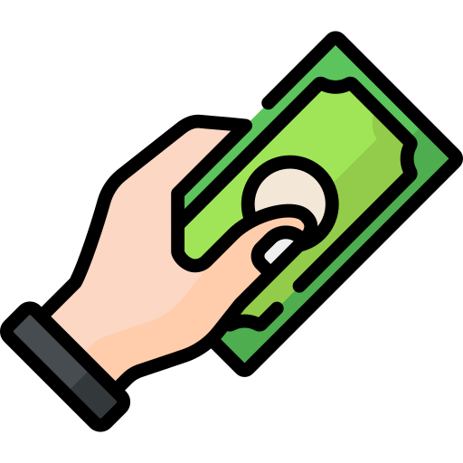 Készpénzzel az üzletben